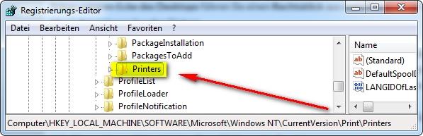 Drucker deinstallieren: Mit dem Windows Registrierungs-Editor