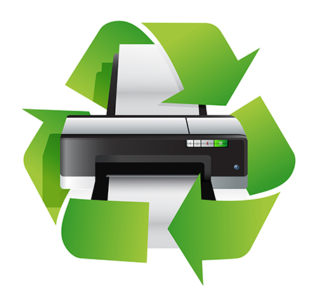 Recycling ist grundsätzlich der beste Weg, um einen Drucker zu entsorgen