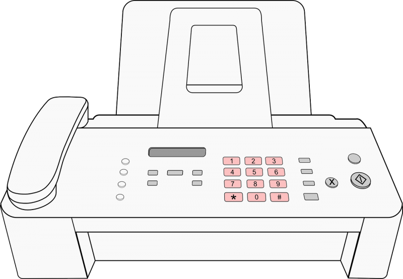 Fax einrichten - Abbildung zeigt ein Fax