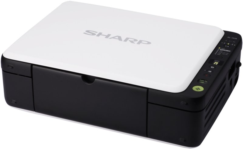 Abbildung zeigt einen portable Drucker von Sharp