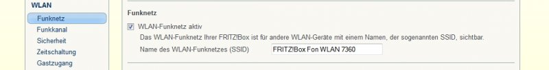 Fritz Box WLAN Reiter